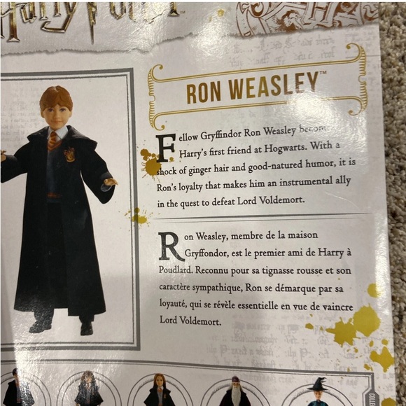 Harry Potter & Ron Dolls Film-Inspired Collector Hogwarts Wizarding World NEW - Picture 7 of 7